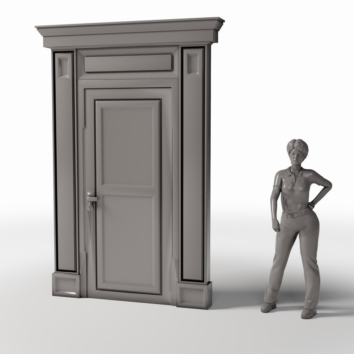 Diorama model-building product photo 1: Diorama Architecture: Neoclassical Interior Door (Ref. 847D)