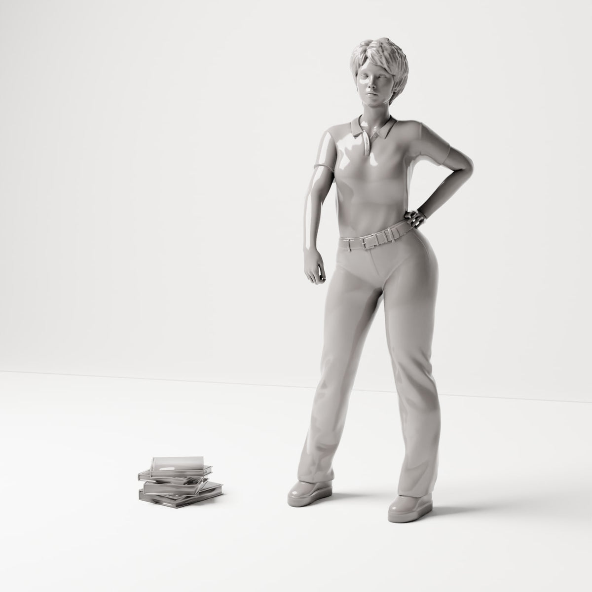 MyPortal 84 1: Diorama Einrichtung: Unregelmäßiger Bücherstapel (Ref. 84D)