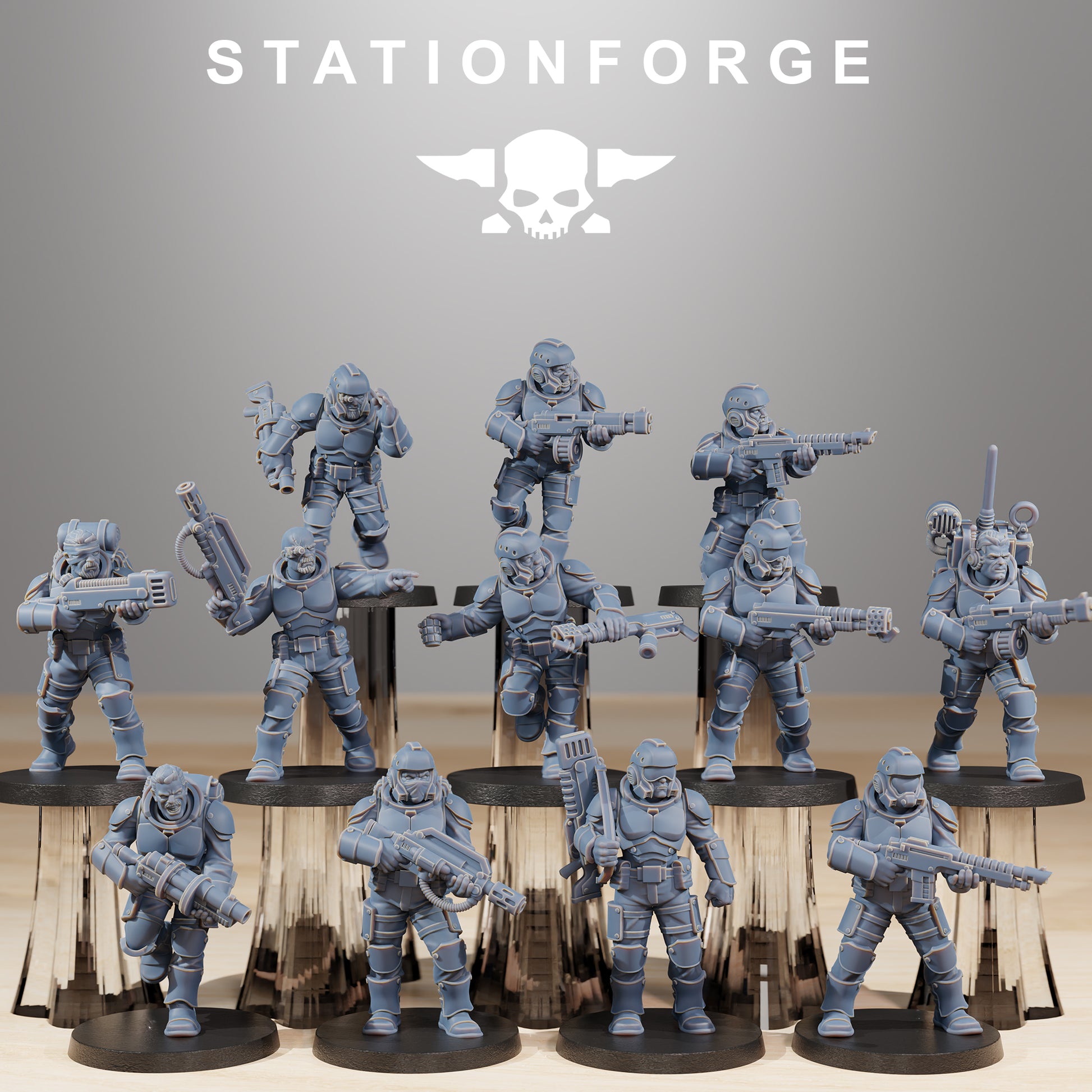 Product photo Tabletop 28mm The Printing Goes Ever On (TPGEO) 0: Vaskar Infantry Builder Kit