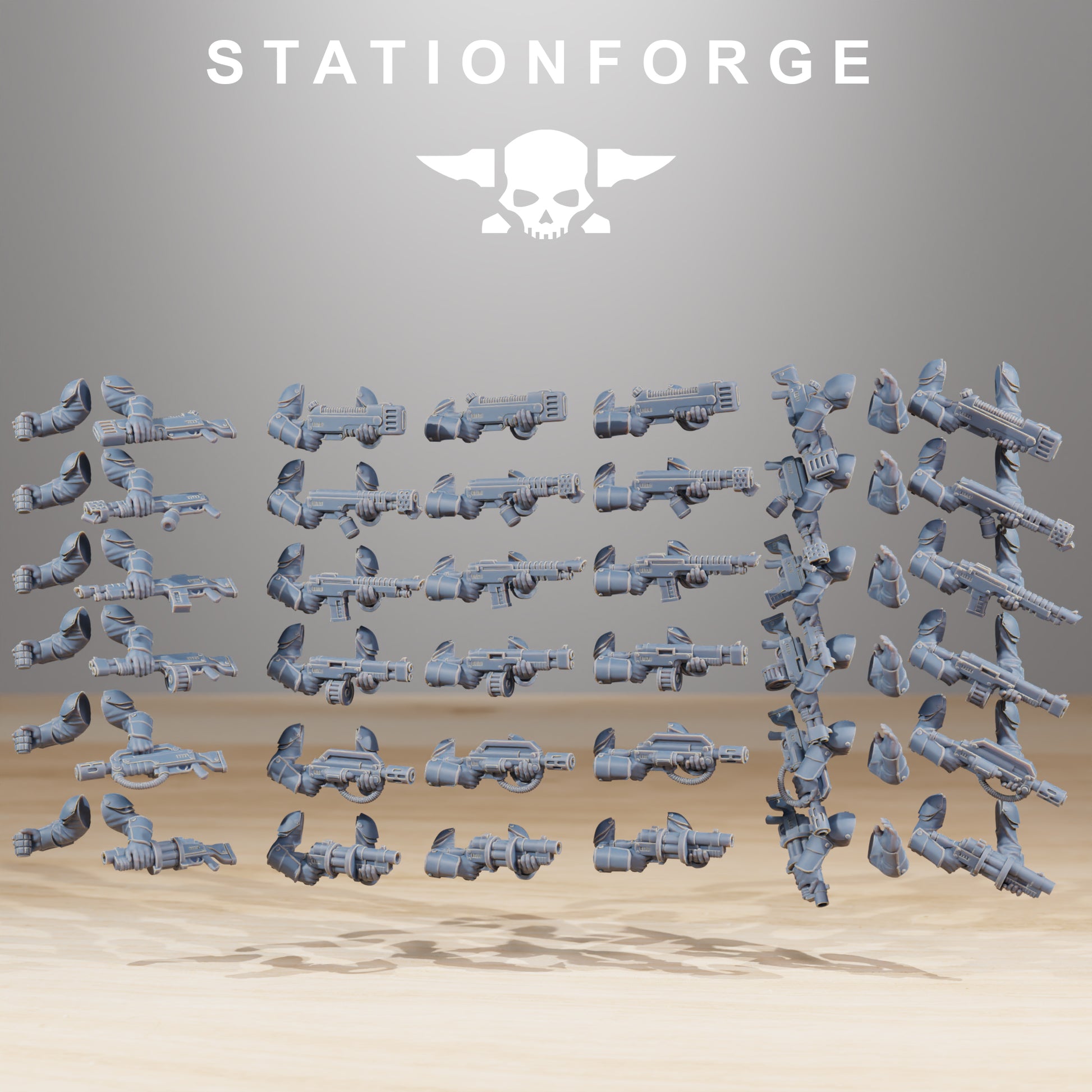 Product photo Tabletop 28mm The Printing Goes Ever On (TPGEO) 0: Vaskar Infantry Builder Kit