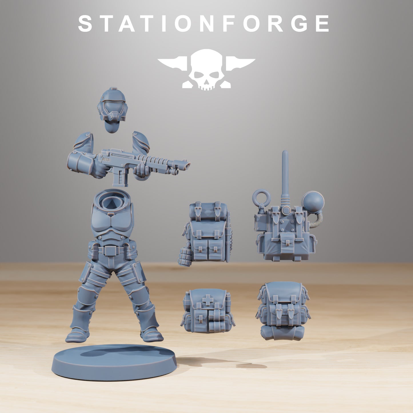 Product photo Tabletop 28mm The Printing Goes Ever On (TPGEO) 0: Vaskar Infantry Builder Kit