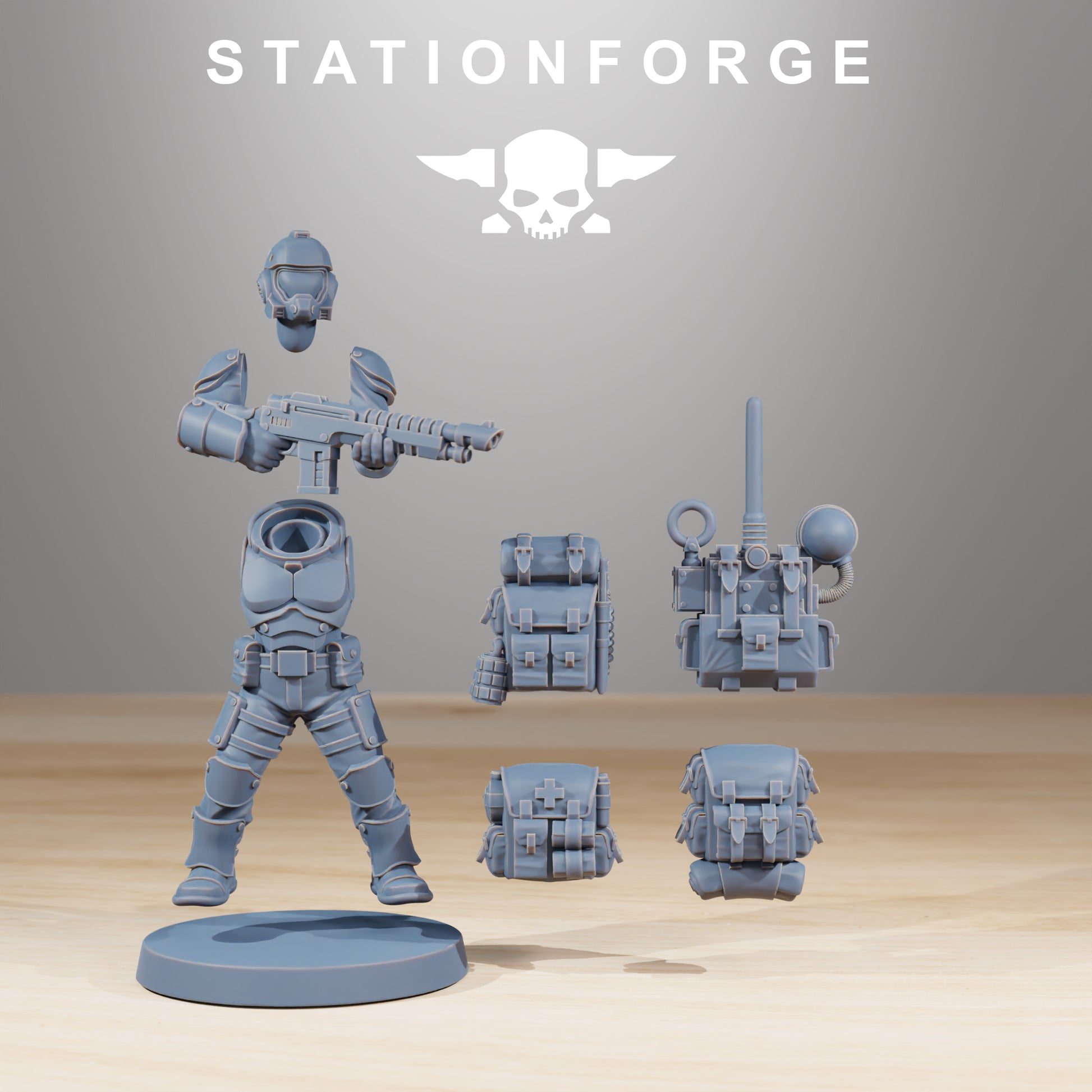 Product photo Tabletop 28mm The Printing Goes Ever On (TPGEO) 0: Vaskar Infantry Builder Kit