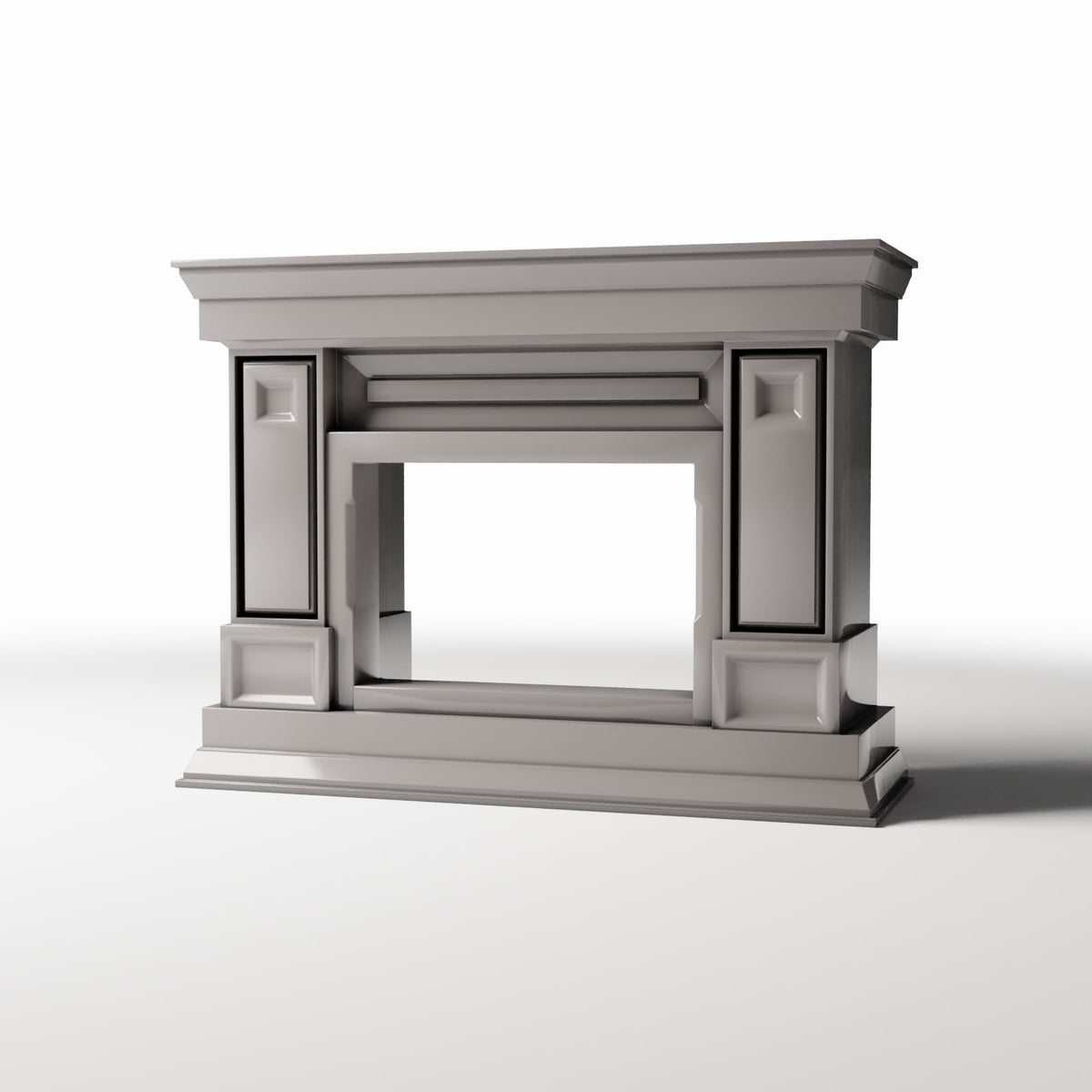 Diorama model-building product photo 0: Diorama Architecture: Narrow Neoclassical Fireplace (Ref. 855D)