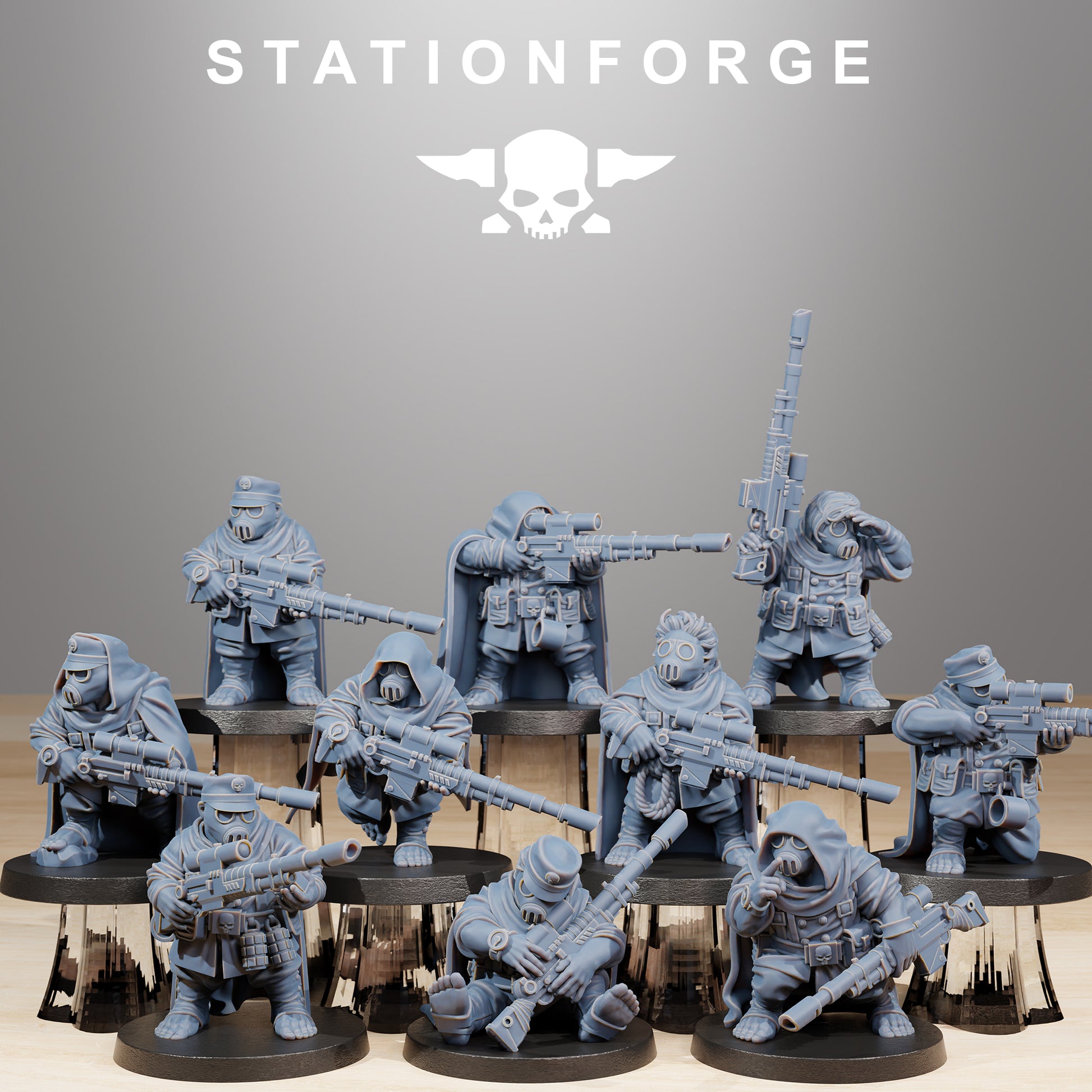 Product photo Tabletop 28mm The Printing Goes Ever On (TPGEO) 0: GrimGuard Skulldarts