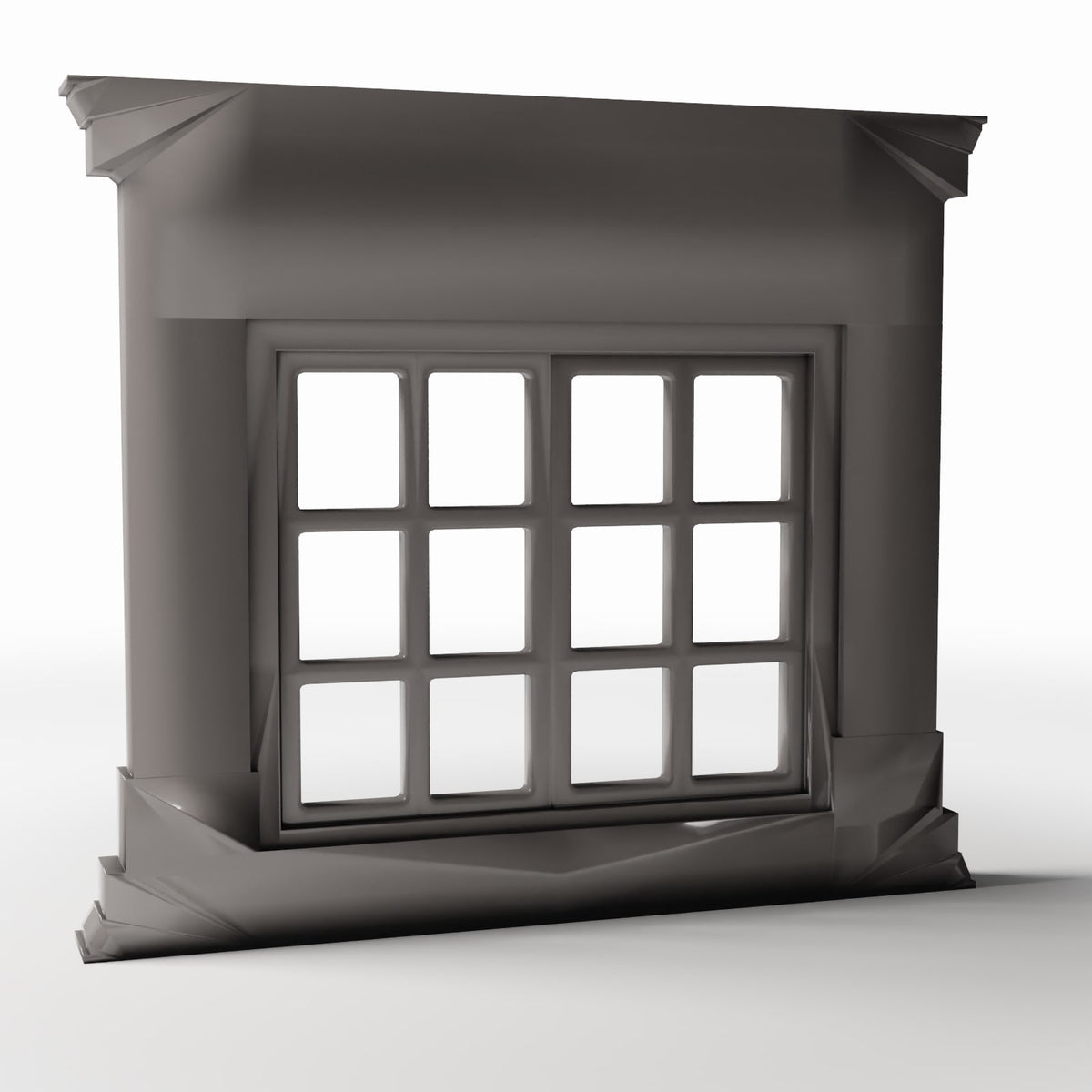 Diorama model-building product photo 3: Diorama Building: Neoclassical Window with Pilasters (Ref. 869D)