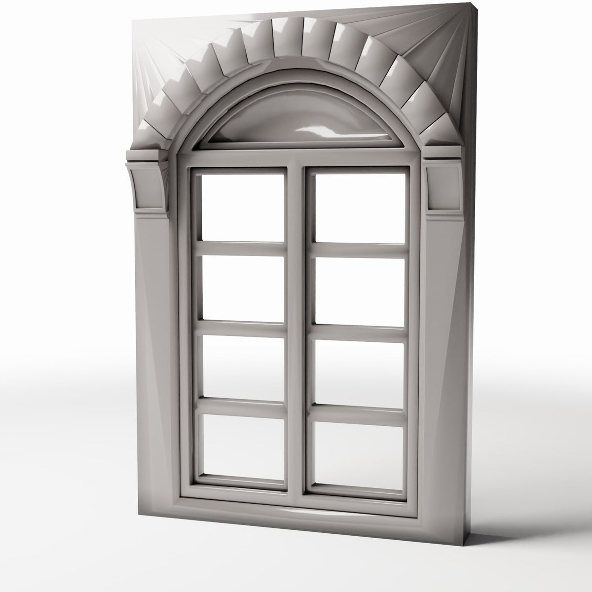 Diorama model-building product photo 0: Diorama Buildings: Neoclassical Multi-Pane Window (Ref. 873D)