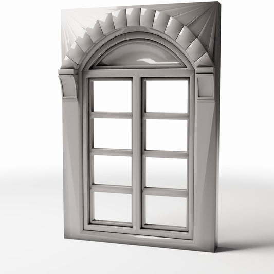 Diorama model-building product photo 0: Diorama Buildings: Neoclassical Multi-Pane Window (Ref. 873D)