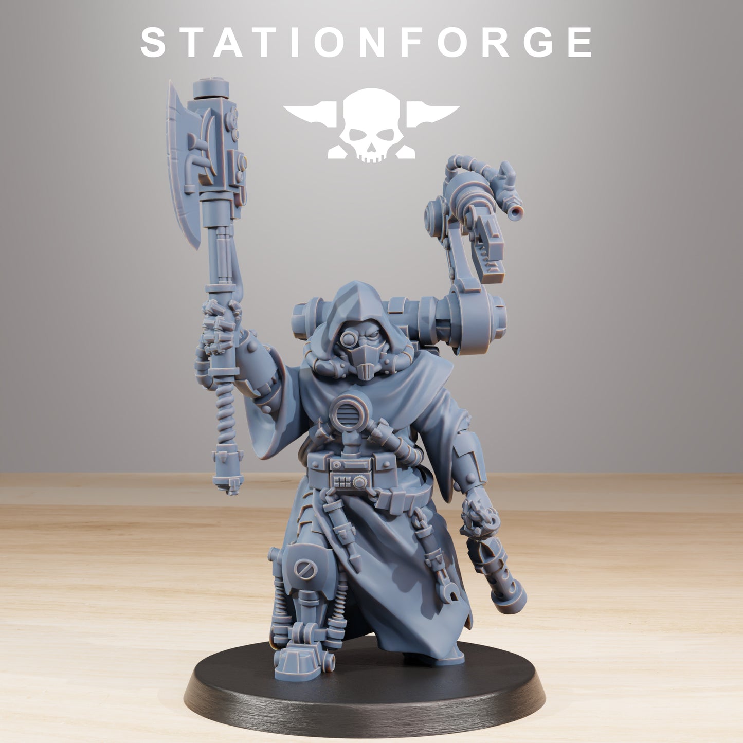 Product photo Tabletop 28mm The Printing Goes Ever On (TPGEO) 0: Scavenger Commander