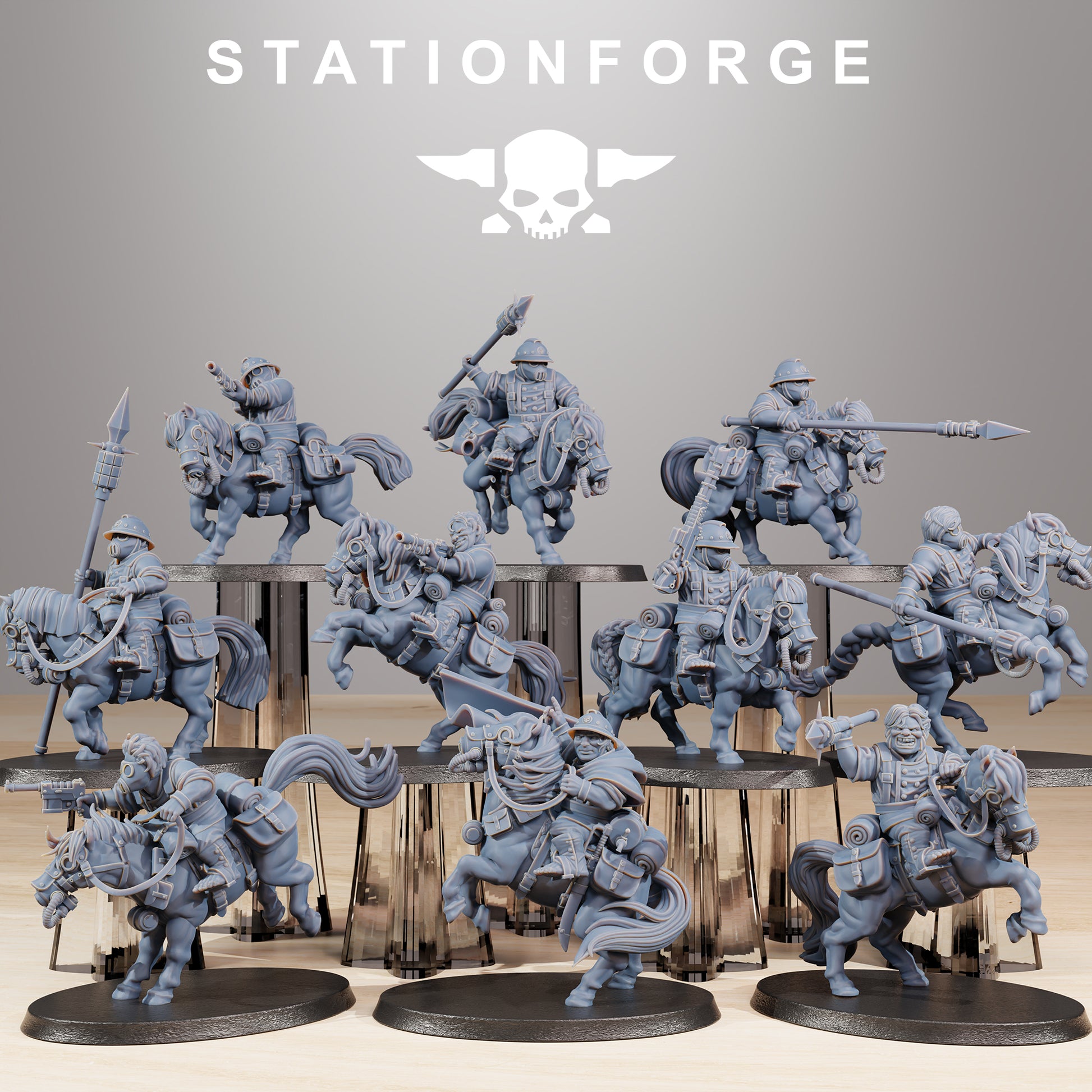 Product photo Tabletop 28mm The Printing Goes Ever On (TPGEO) 0: GrimGuard Pony Cavalry
