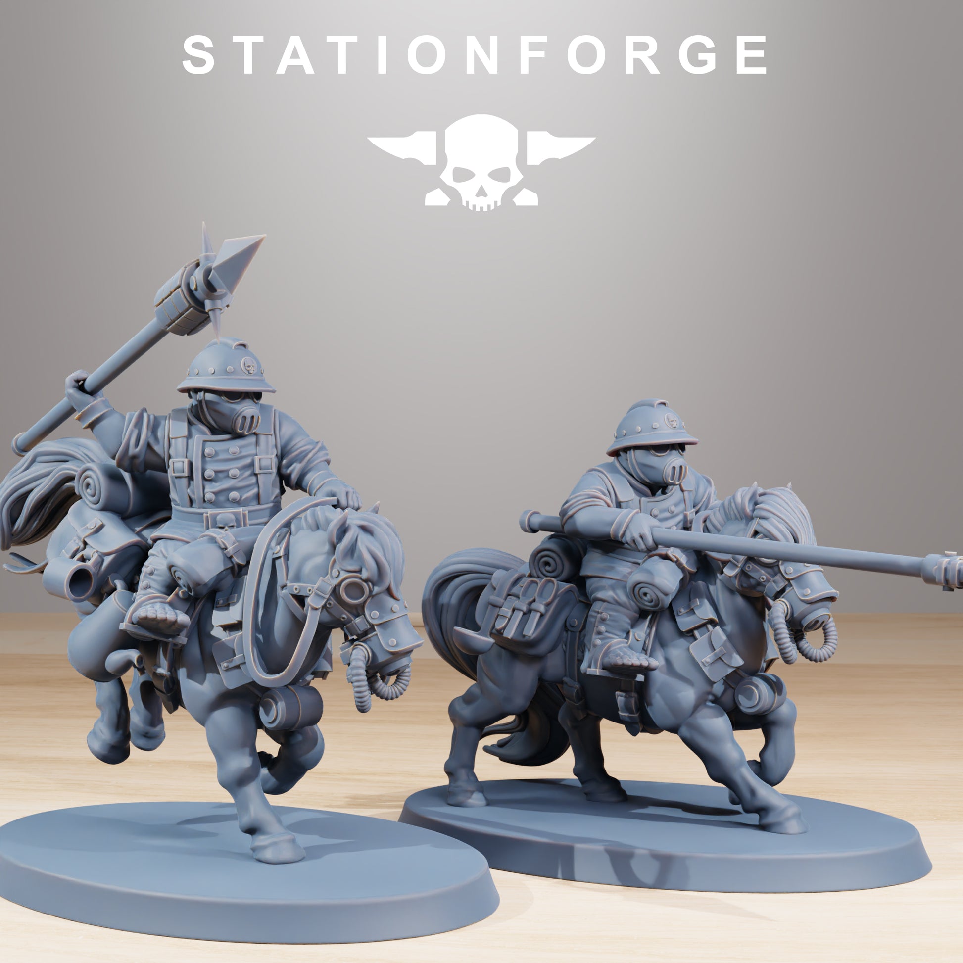 Product photo Tabletop 28mm The Printing Goes Ever On (TPGEO) 0: GrimGuard Pony Cavalry