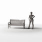 Diorama model-building product photo 1: Diorama Park Bench: Classic Park Bench Type B (Ref. 886D)