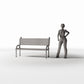 Diorama model-building product photo 1: Diorama Park: Public Park Bench with Backrest (Ref. 888D)