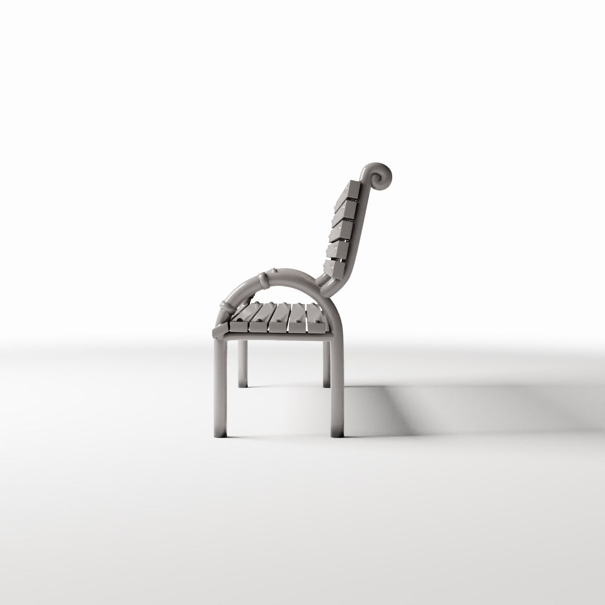 Diorama model-building product photo 2: Diorama Park: Public Park Bench with Backrest (Ref. 888D)
