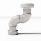 Diorama model-building product photo 2: Diorama Building: Drainpipe with 90-Degree Bend (Ref. 891D)