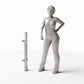 Diorama model-building product photo 1: Diorama Building: Straight Façade Pipe with Clamps (Ref. 893D)