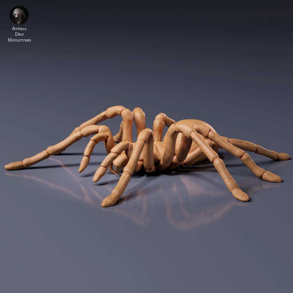Product photo of animal figure Animal Den Miniatures 7: Arachnid figure: Goliath birdeater tarantula (26_10_01)