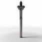 Diorama model-building product photo 2: Diorama Infrastructure: Concrete Utility Pole with 3 Insulators (Ref. 908D)