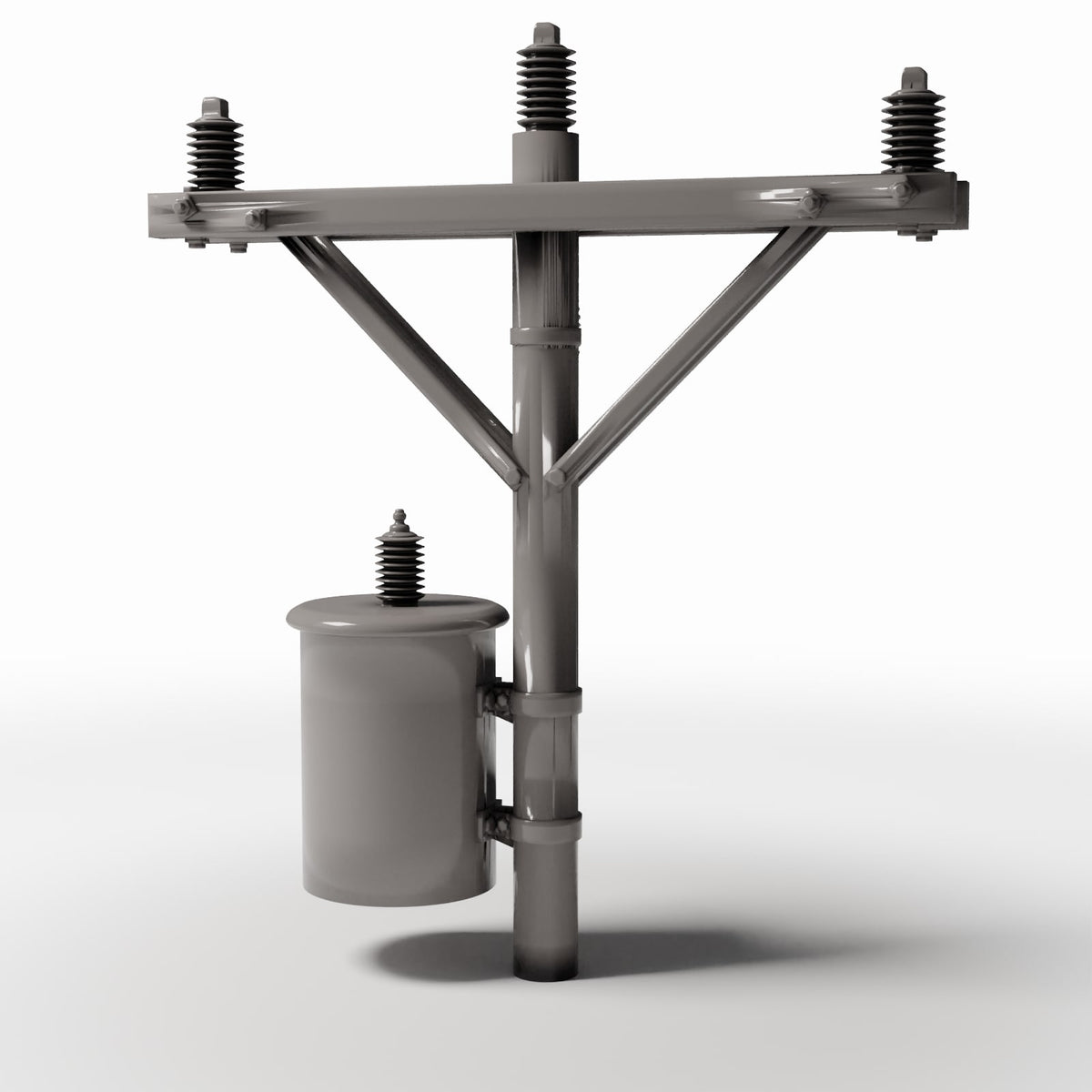 Diorama Modellbau Produktfoto 0: Diorama Infrastruktur: Betonmast mit Transformator (Ref. 909D)