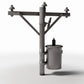 Diorama model-building product photo 3: Diorama Infrastructure: Concrete Utility Pole with Transformer (Ref. 922D)