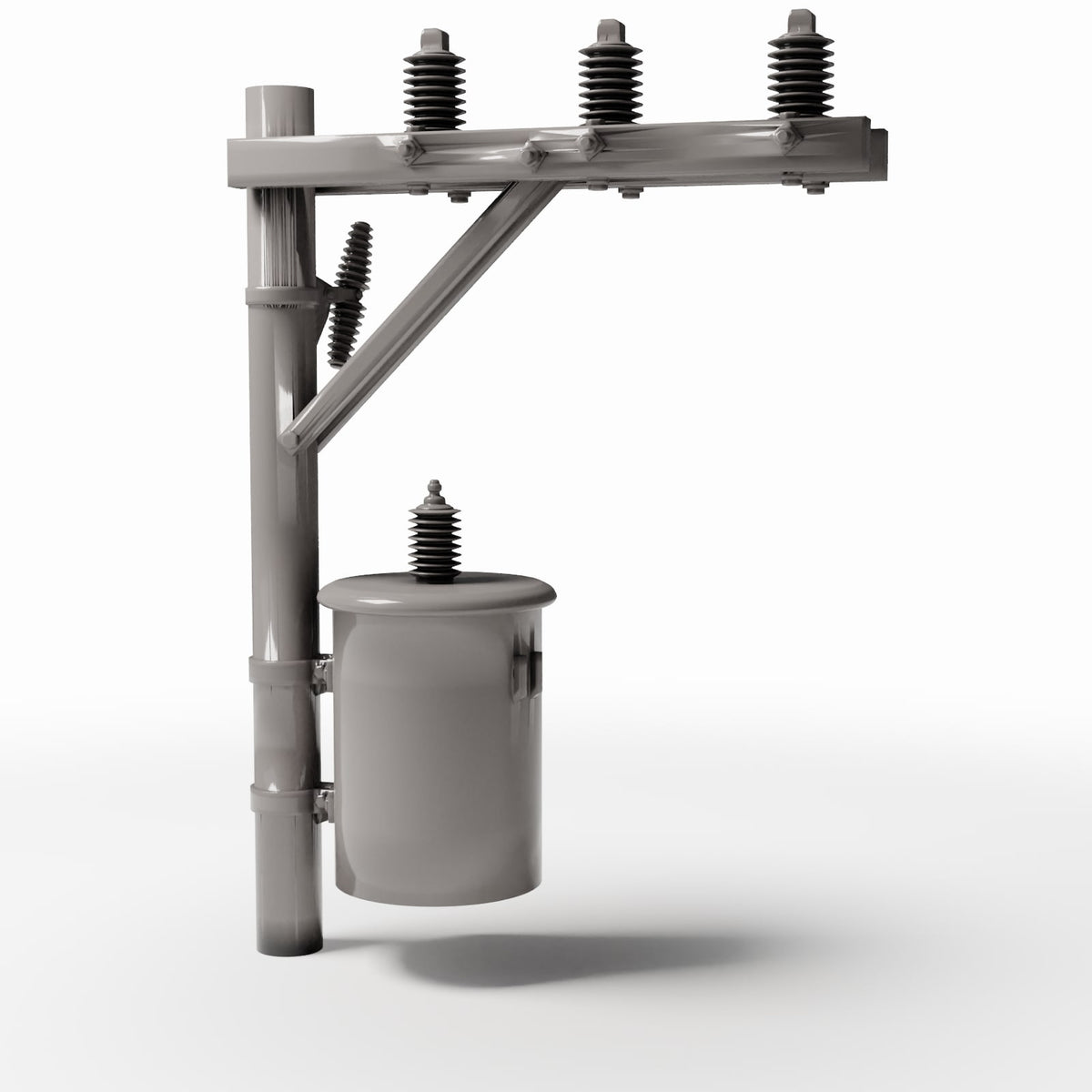 Diorama model-building product photo 0: Diorama Infrastructure: Concrete Utility Pole with Transformer (Ref. 934D)