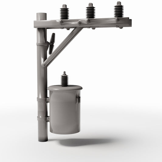 Diorama model-building product photo 0: Diorama Infrastructure: Concrete Utility Pole with Transformer (Ref. 934D)