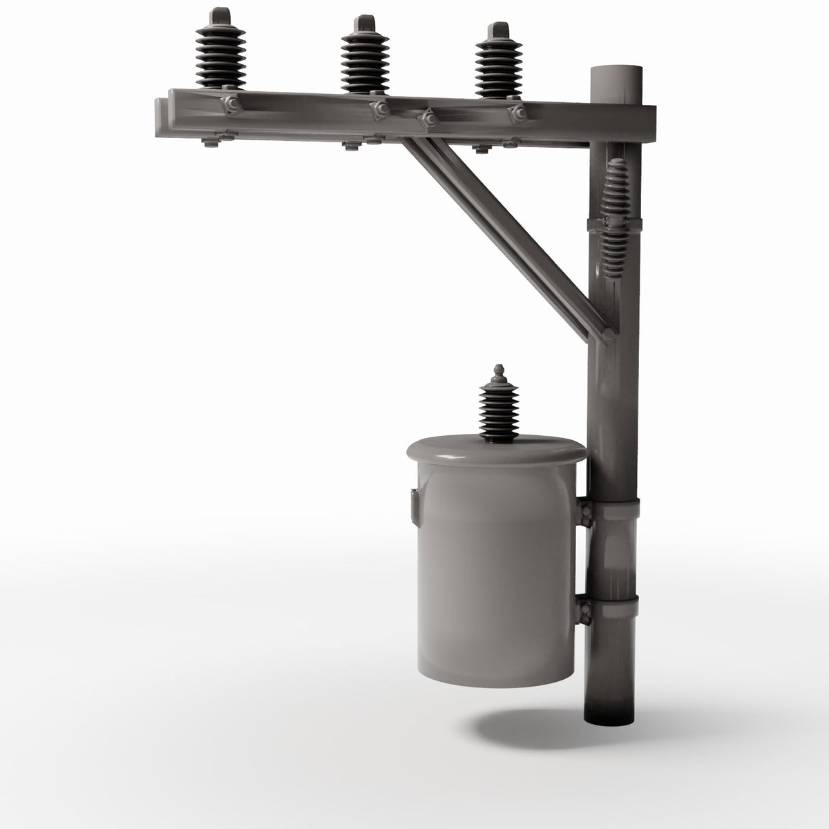 Diorama model-building product photo 3: Diorama Infrastructure: Concrete Utility Pole with Transformer (Ref. 934D)