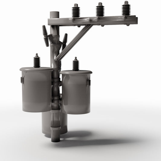 Diorama model-building product photo 0: Diorama Infrastructure: Utility Pole with Three Transformers (Ref. 935D)