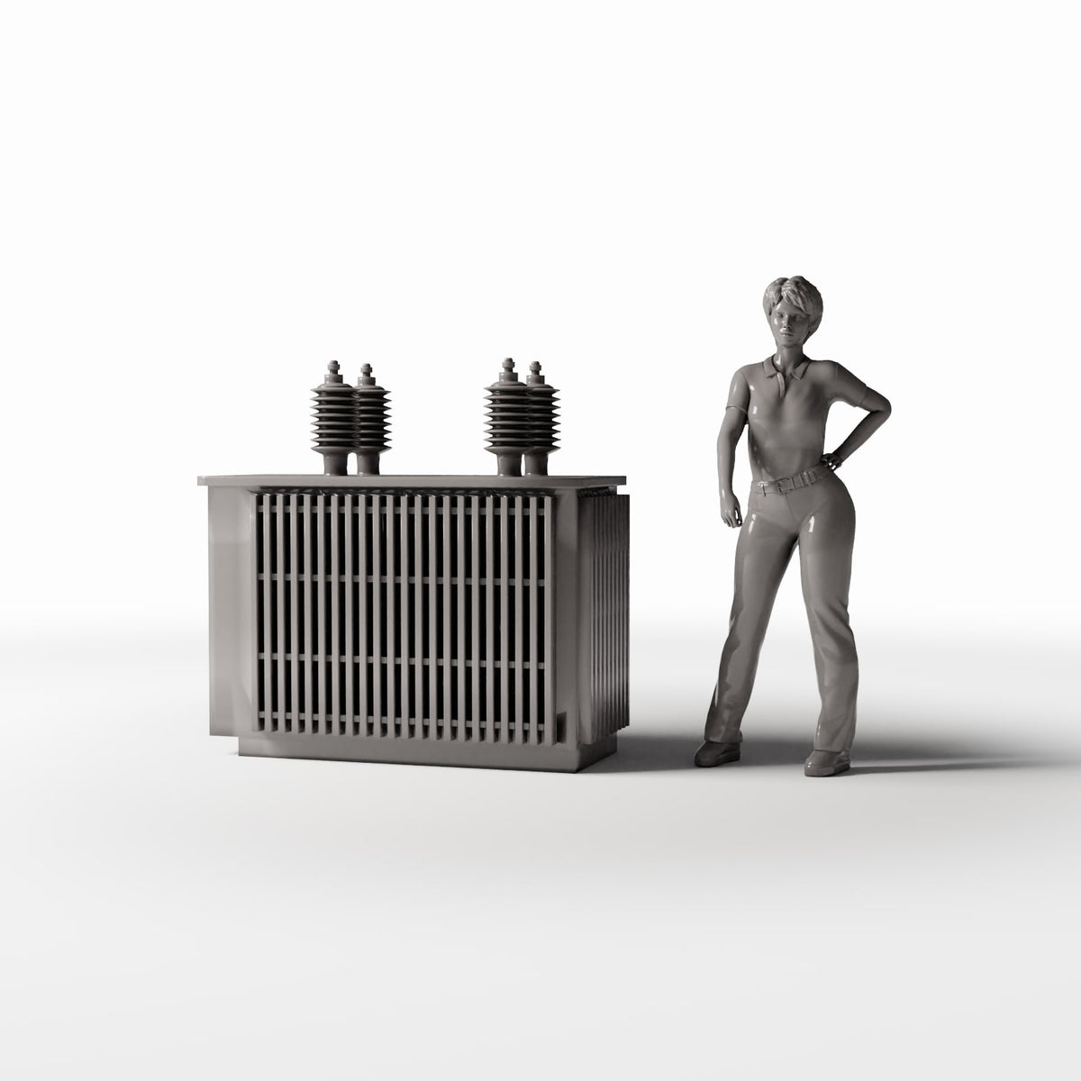 Diorama model-building product photo 1: Diorama Infrastructure: Large Pole-Mounted Transformer (Ref. 940D)