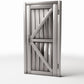 Diorama model-building product photo 0: Diorama Building: Rustic Wooden Door with Z-Bracing (Ref. 963D)