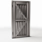 Diorama model-building product photo 3: Diorama Building: Rustic Wooden Door with Z-Bracing (Ref. 963D)