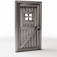 Diorama model-building product photo 3: Diorama Building: Rustic Wooden Door with Window (Ref. 964D)