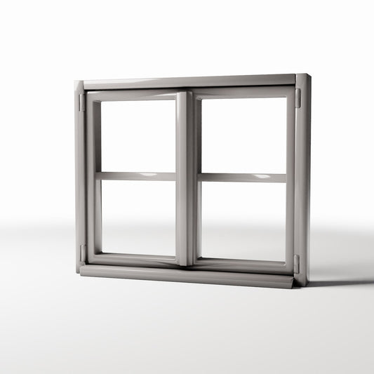 Diorama model-building product photo 0: Diorama Building: Rustic Double Window with Sill (Ref. 967D)