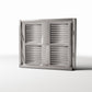 Diorama model-building product photo 0: Diorama Building: Rustic Window with Shutters (Ref. 973D)