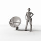 Diorama model-building product photo 1: City Diorama: Rooftop Satellite Dish (Ref. 977D)