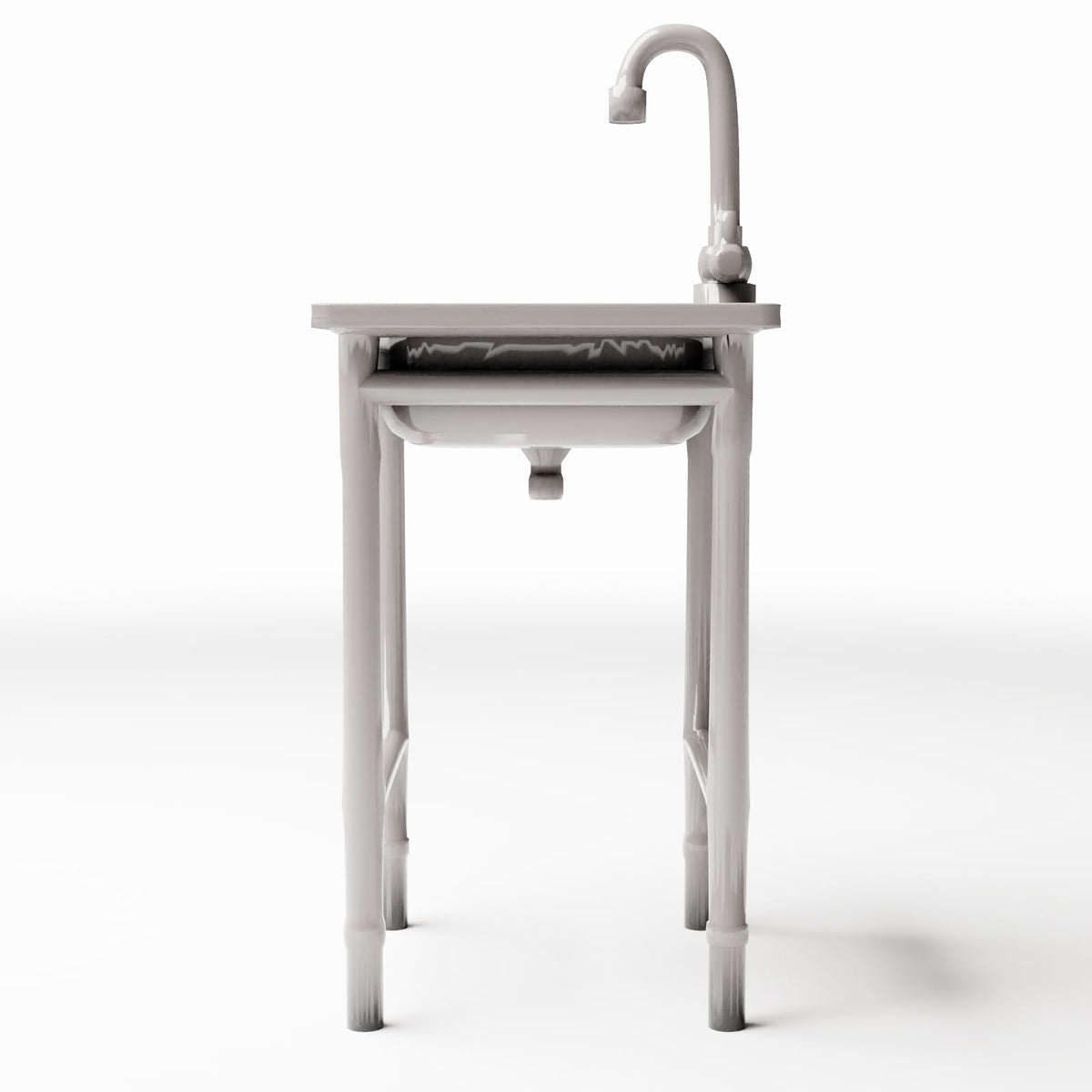 Diorama model-building product photo 2: Diorama Bathroom: Freestanding Washbasin (Ref. 981D)