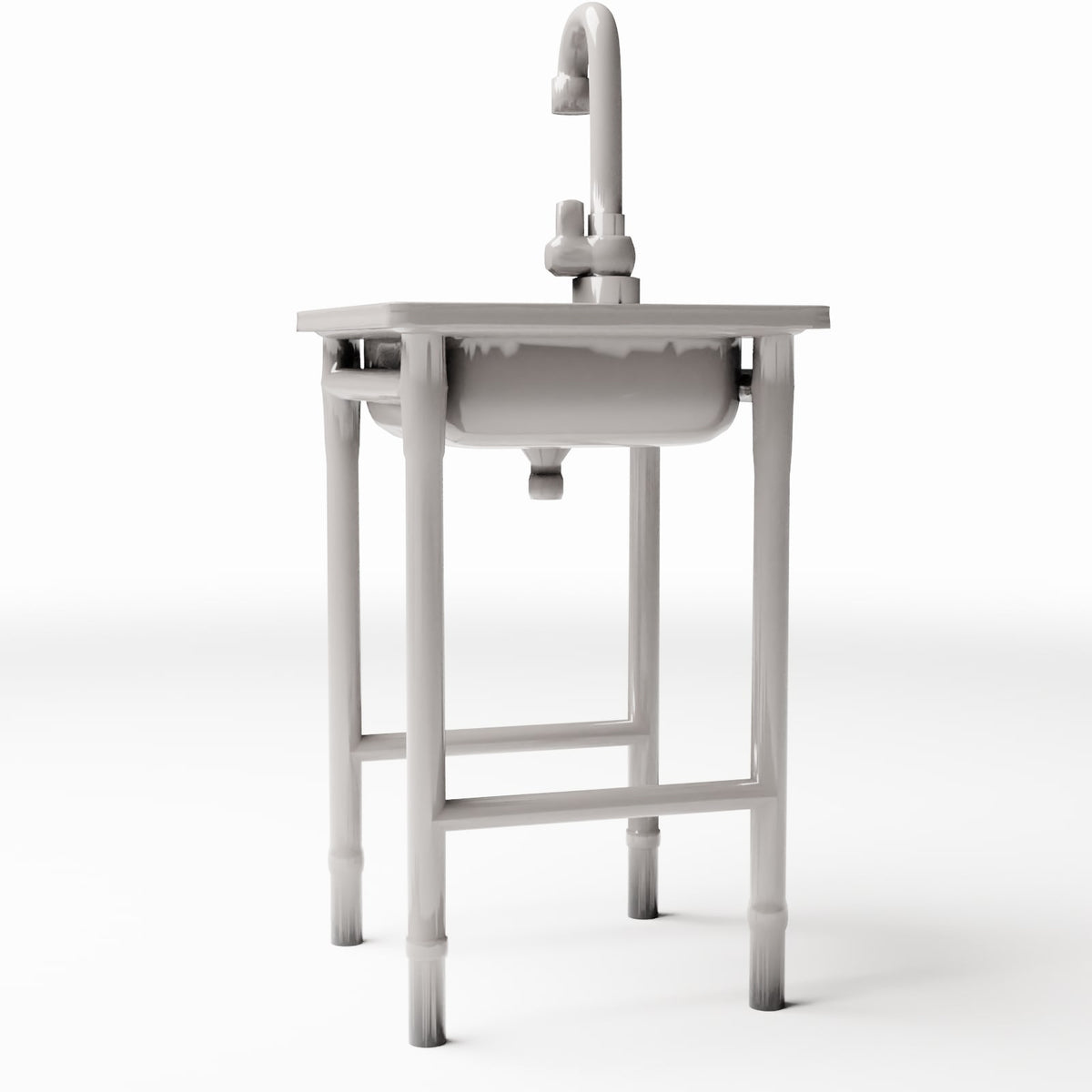 Diorama model-building product photo 3: Diorama Bathroom: Freestanding Washbasin (Ref. 981D)