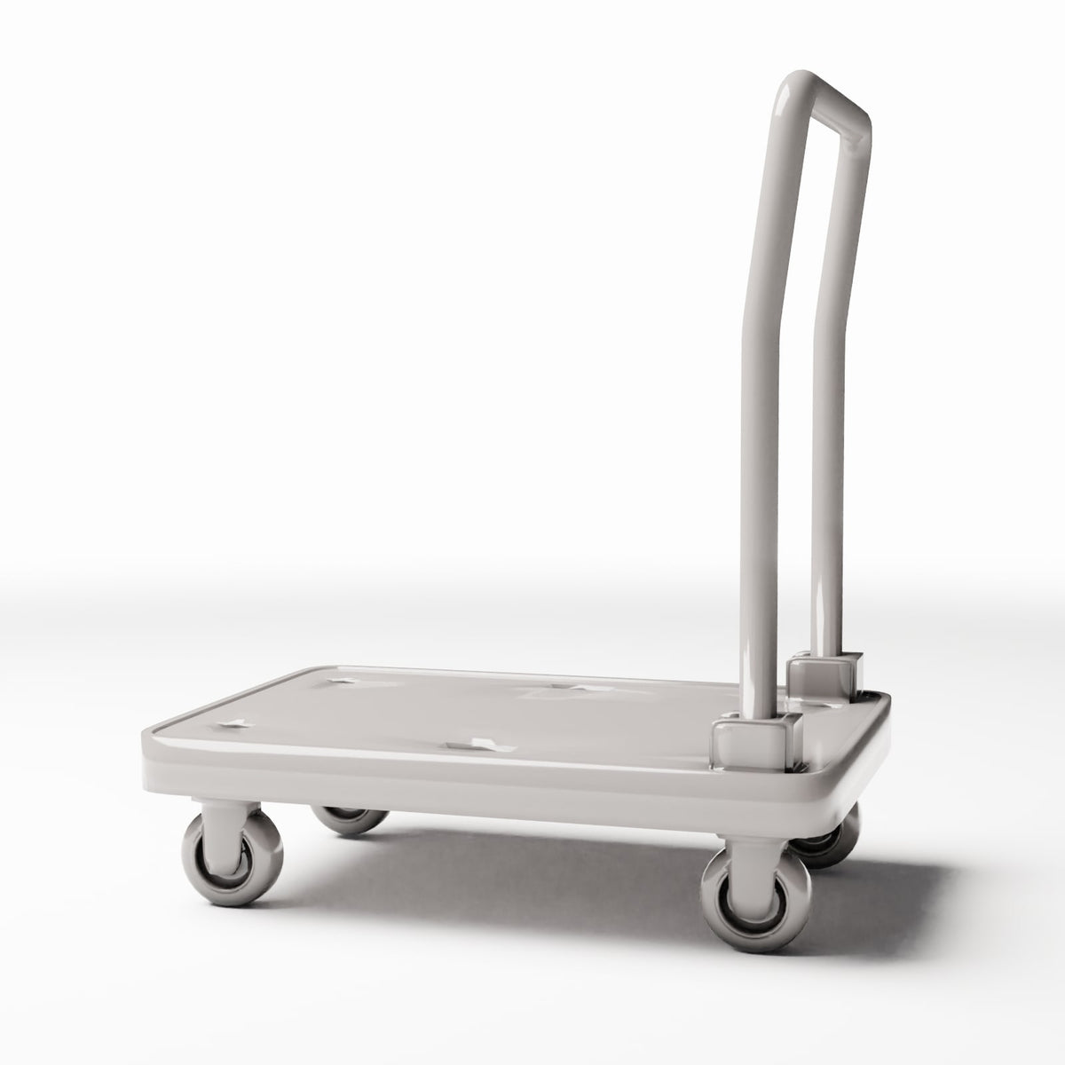 Diorama model-building product photo 0: Warehouse Diorama: Small Platform Trolley with Push Handle (Ref. 982D)