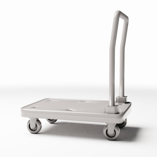 Diorama model-building product photo 0: Warehouse Diorama: Small Platform Trolley with Push Handle (Ref. 982D)