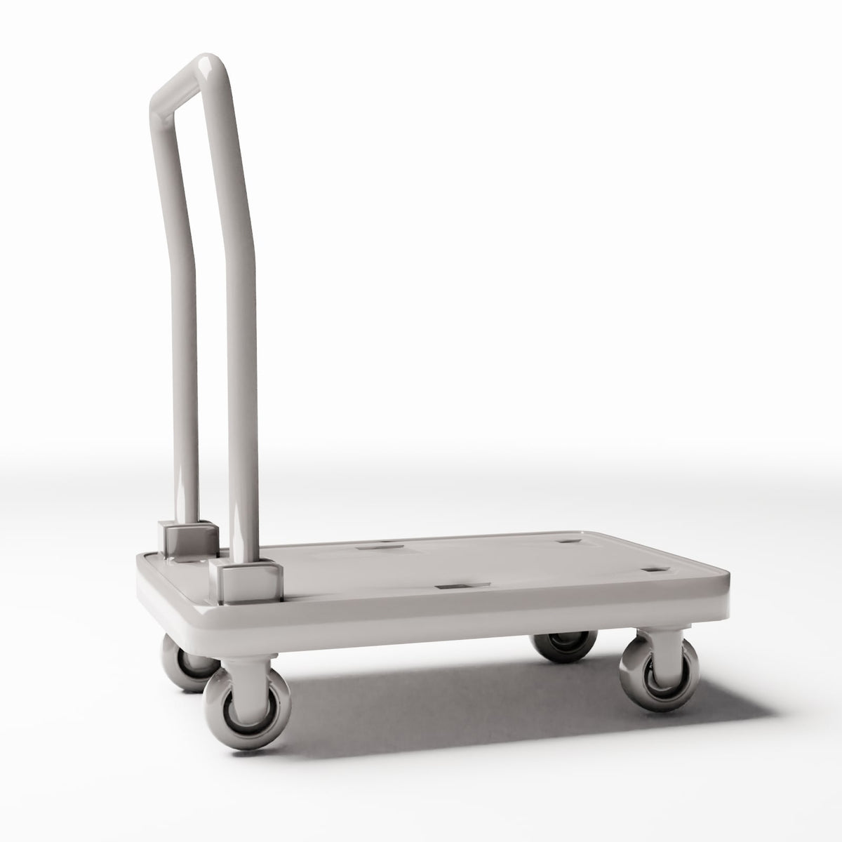 Diorama model-building product photo 3: Warehouse Diorama: Small Platform Trolley with Push Handle (Ref. 982D)