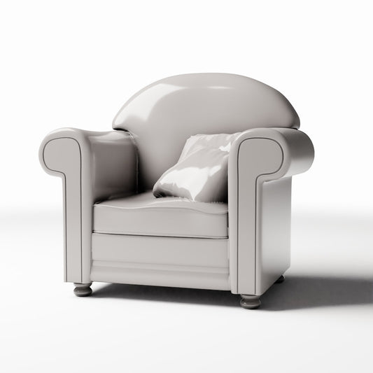 Diorama model-building product photo 0: Diorama Furniture: Upholstered Armchair with Cushion (Ref. 986D)