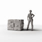 Diorama model-building product photo 1: Warehouse Diorama: Stack of Used Cardboard Boxes (Ref. 987D)
