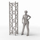 Diorama Modellbau Produktfoto 1: Diorama Bauelemente: Quadratischer Bühnenträger (Ref. 989D)