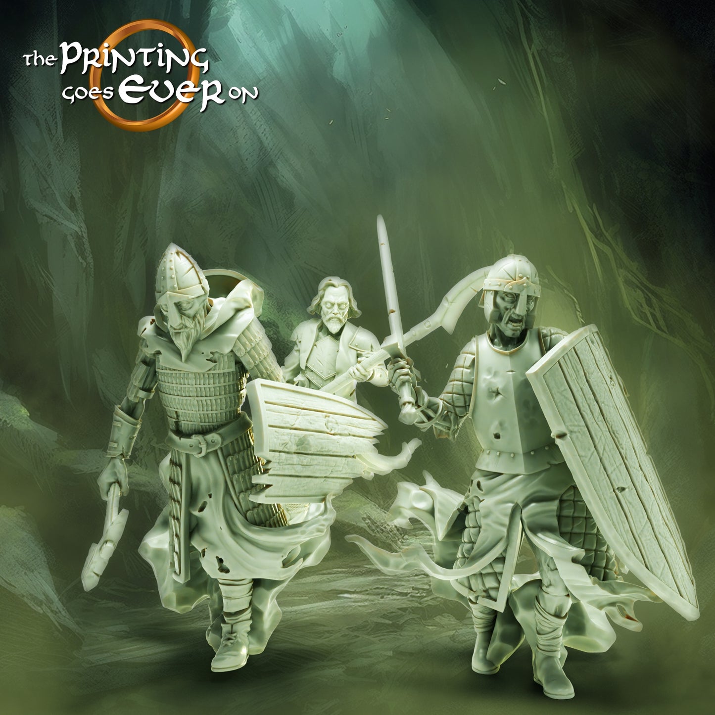 Product photo Tabletop 28mm The Printing Goes Ever On (TPGEO) 0: Ghost Army: Warriors of the Dead - Army of the Damned and Rogues
