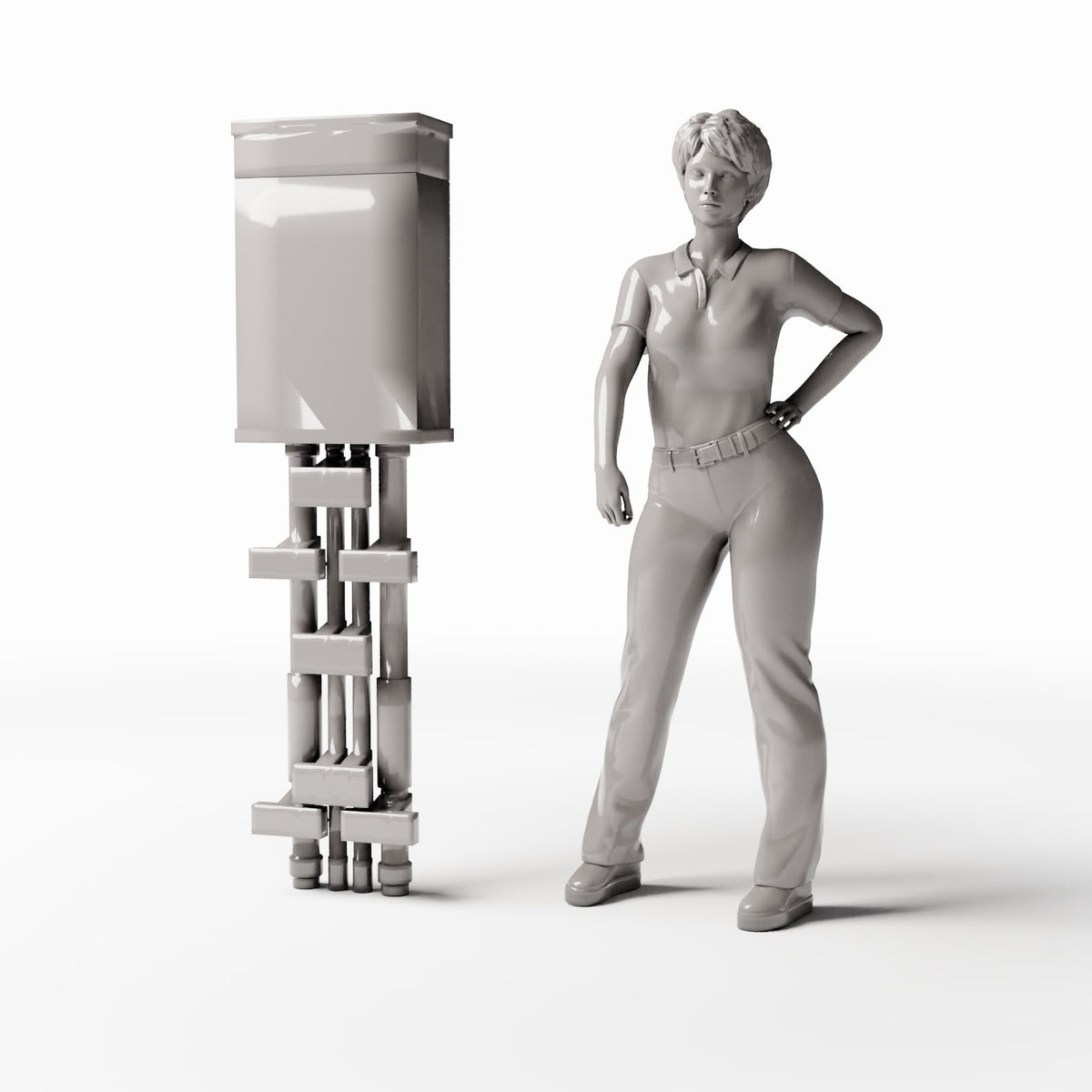 Diorama model-building product photo 1: Diorama Infrastructure: Type A Street Electrical Cabinet (Ref. 994D)