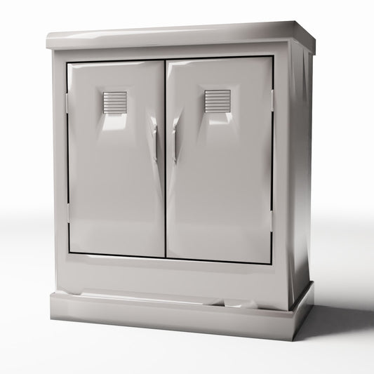 Diorama model-building product photo 0: Diorama Infrastructure: Type B Outdoor Electrical Cabinet (Ref. 995D)