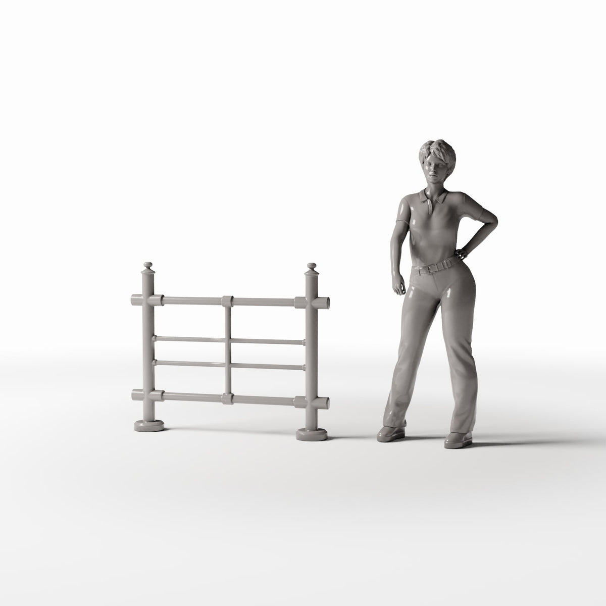Diorama model-building product photo 1: Street Diorama: Portable Road Barrier (Ref. 998D)