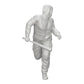 Diorama model building product photo 0: Gangster in hoodie with baseball bat on the run (Ref No. A1)