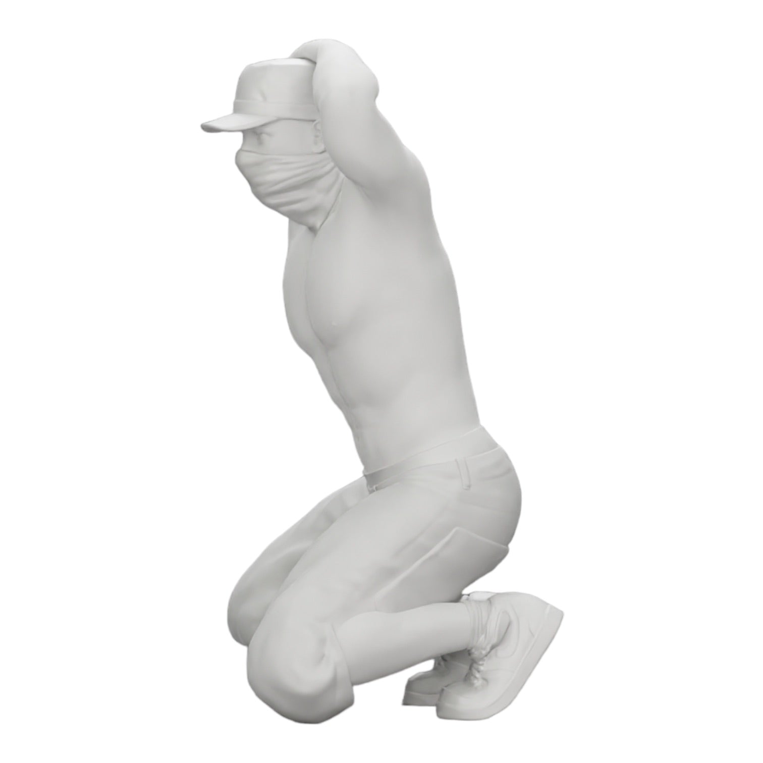 Diorama model building product photo 0: Gangster with mask and hat before arrest (Ref No. A2)