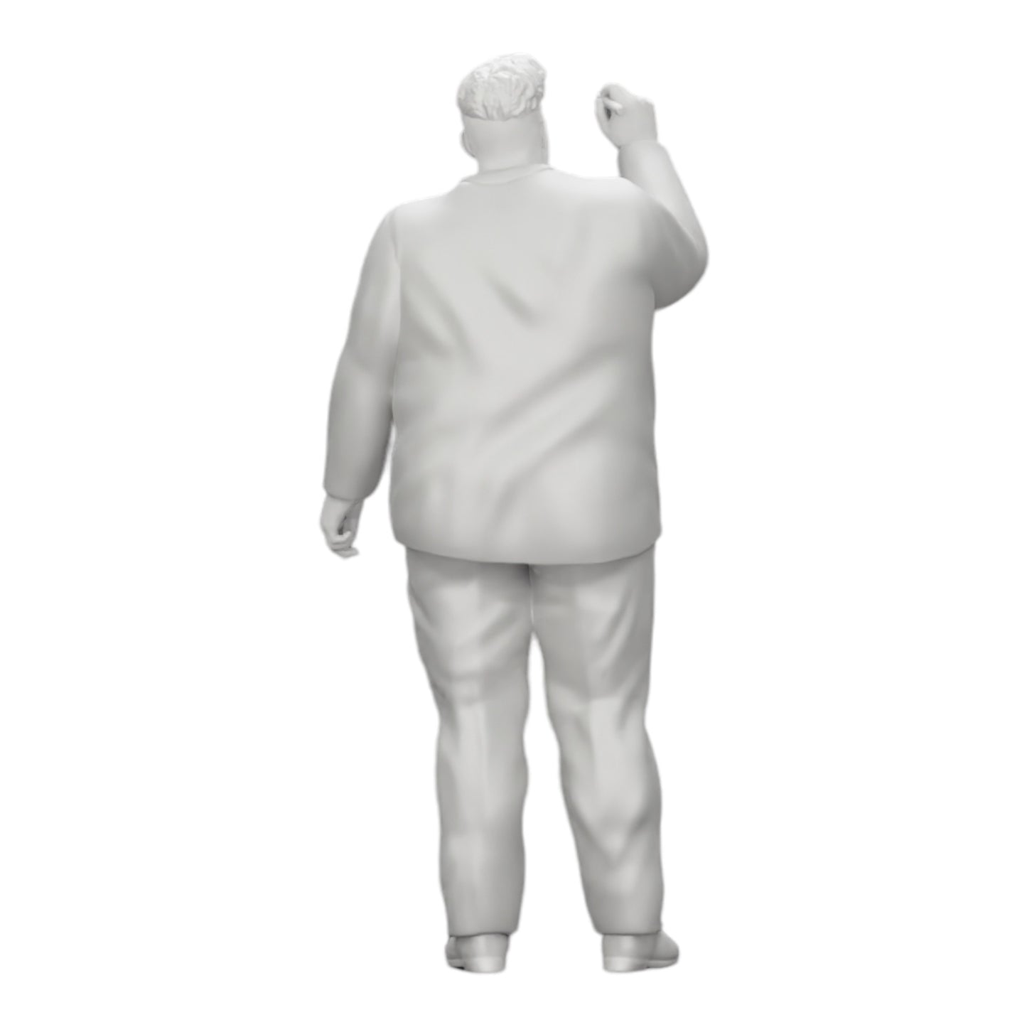Diorama model building product photo 0: Corpulent businessman writing on whiteboard (Ref No. A19)