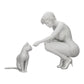 Diorama model building product photo 0: Pretty girl kneeling next to her cat (Ref No. A21)